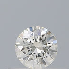 Diamante Naturale Taglio Brillante 0.21ct 3EX J VVS1 - GIA - 3.82x3.84x2.36mm