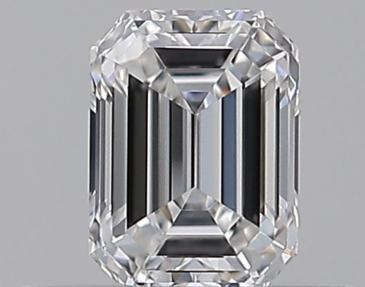 Diamante Naturale Taglio Smeraldo 0.41ct EX/EX E VVS2 - GIA - 4.9x3.61x2.44mm
