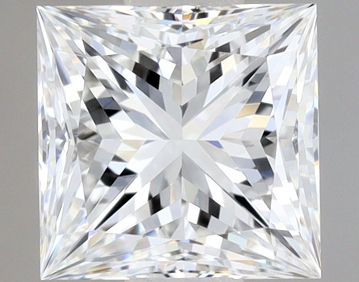 Diamante Naturale Taglio Princess 0.62ct VG/EX F VVS1 - GIA - 4.74x4.64x3.45mm