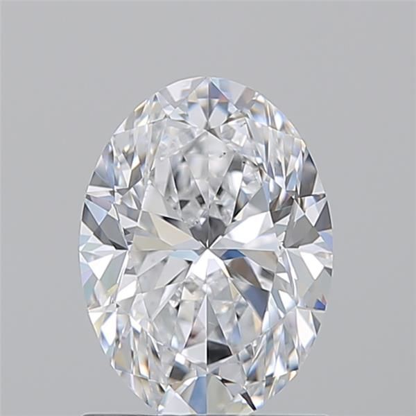 Diamante Naturale Taglio Ovale 1.3ct VG/EX D VS1 - GIA - 8.24x5.99x3.91mm