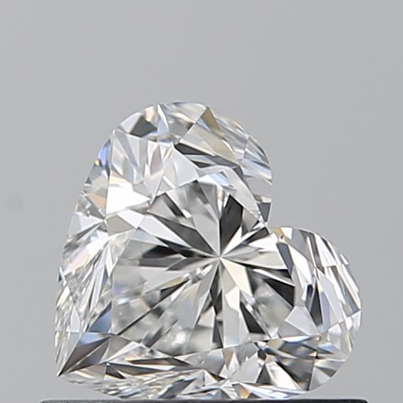 Diamante Naturale Taglio Cuore 0.7ct VG/EX F VVS1 - GIA - 5.44x5.97x3.81mm