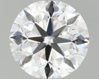 Diamante Naturale Taglio Brillante 0.5ct G/EX/EX D VVS1 - GIA - 4.96x4.99x3.21mm