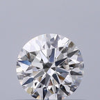 Diamante Naturale Taglio Brillante 0.5ct 3EX F VS2 - GIA - 5.09x5.06x3.13mm