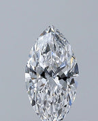 Diamante Naturale Taglio Marquise 0.4ct VG/EX D VVS1 - GIA - 7.66x3.95x2.34mm