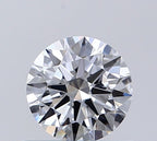Diamante Naturale Taglio Brillante 0.5ct EX/EX/VG D VS1 - GIA - 5.1x5.13x3.08mm