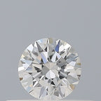 Diamante Naturale Taglio Brillante 0.22ct 3EX G VVS2 - GIA - 3.85x3.88x2.39mm