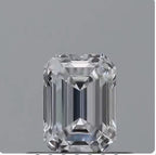 Diamante Naturale Taglio Smeraldo 0.44ct EX/EX D VVS1 - GIA - 5.0x3.62x2.43mm