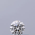 Diamante Naturale Taglio Brillante 0.19ct 3EX F VVS1 - IGI - 3.71x3.73x2.26mm