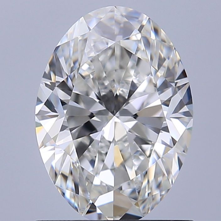 Diamante Naturale Taglio Ovale 1ct VG/EX F VVS1 - GIA - 7.76x5.59x3.55mm
