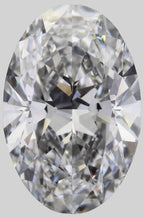 Diamante Naturale Taglio Ovale 0.55ct EX/EX E VVS1 - GIA - 6.91x4.55x2.72mm