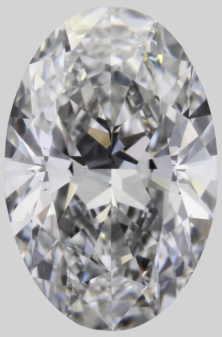 Diamante Naturale Taglio Ovale 0.55ct EX/EX E VVS1 - GIA - 6.91x4.55x2.72mm