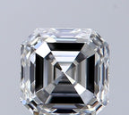 Diamante Taglio Smeraldo Quadrato 0.6ct VG/EX G VVS2 - GIA - 4.64x4.55x3.14mm