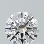 Diamante Naturale Taglio Brillante 0.5ct 3EX D VVS1 - IGI - 5.14x5.18x3.06mm