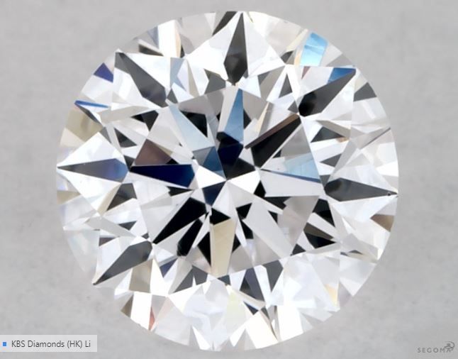 Diamante Naturale Taglio Brillante 0.5ct EX/VG/EX E VS1 - GIA - 5.0x5.07x3.18mm