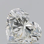 Diamante Naturale Taglio Cuore 1.22ct EX/EX J VVS2 - GIA - 6.14x7.33x4.55mm