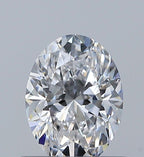 Diamante Naturale Taglio Ovale 0.6ct EX/EX E VVS1 - GIA - 6.35x4.72x3.12mm