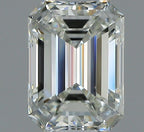 Diamante Naturale Taglio Smeraldo 1.08ct VG/EX I IF - GIA - 7.0x5.1x3.35mm