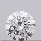 Diamante Taglio Brillante 0.18ct EX/VG/EX F VVS2 - GIA - 3.62x3.64x2.26mm