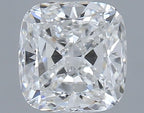 Diamante Taglio Cushion Brillante 0.52ct EX/EX F VVS1 - GIA - 4.69x4.52x2.96mm