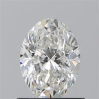 Diamante Naturale Taglio Ovale 0.9ct VG/EX H VVS2 - GIA - 7.24x5.31x3.6mm