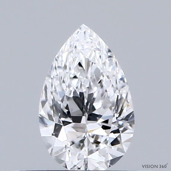 Diamante Naturale Taglio Goccia 0.31ct G/EX D IF - GIA - 5.86x3.73x2.41mm