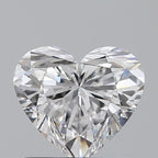 Diamante Naturale Taglio Cuore 0.8ct EX/EX E VS1 - GIA - 5.78x6.5x3.7mm