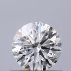 Diamante Naturale Taglio Brillante 0.58ct 3EX F VVS1 - IGI - 5.28x5.32x3.32mm