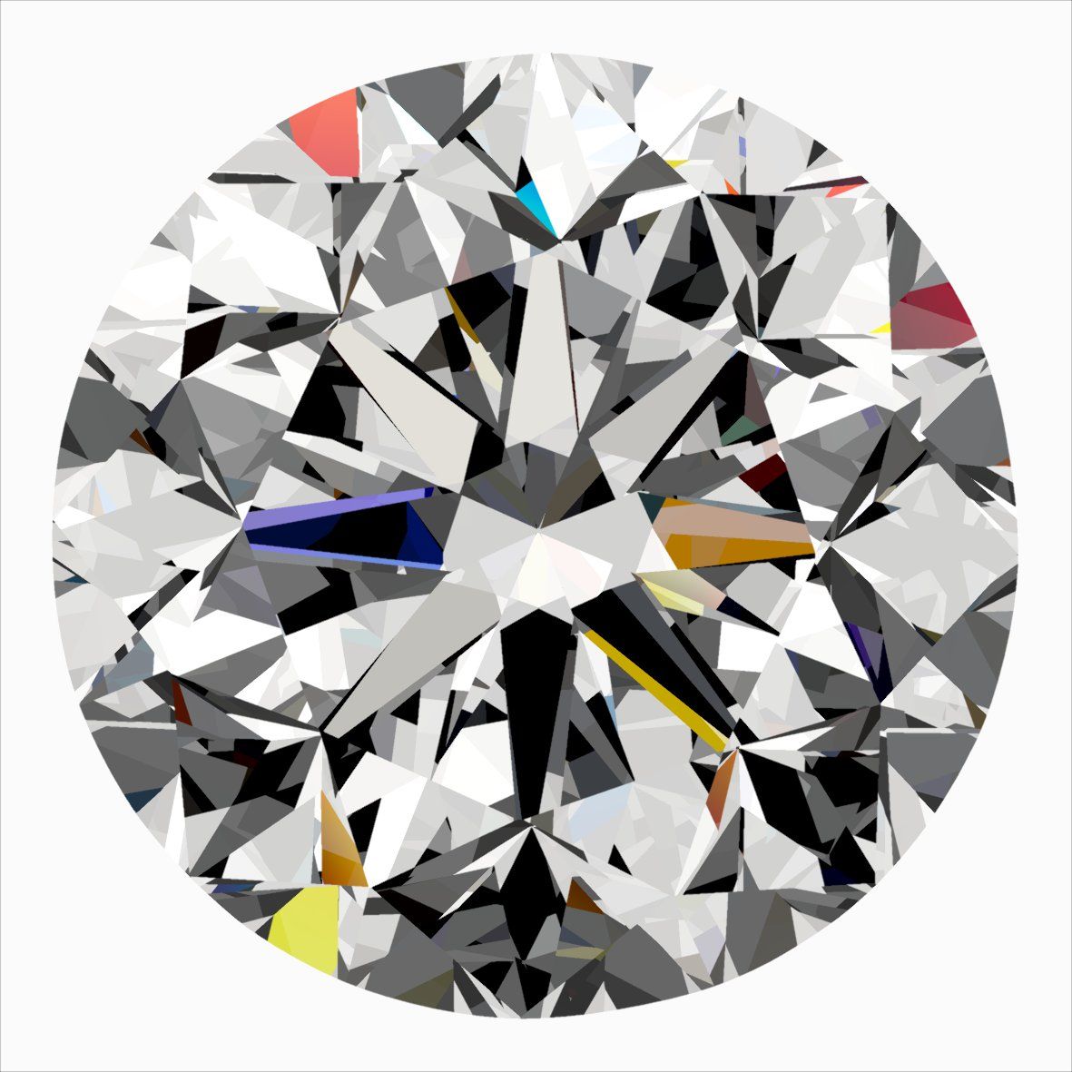 Diamante Naturale Taglio Brillante 0.3ct G/VG/EX G VVS2 - IGI - 4.07x4.13x2.73mm