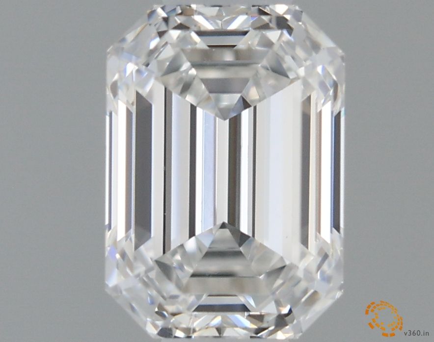 Diamante Naturale Taglio Smeraldo 0.51ct EX/EX F VS2 - GIA - 5.33x3.79x2.57mm