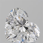 Diamante Naturale Taglio Cuore 1.5ct EX/EX E VS1 - GIA - 6.8x7.95x4.65mm