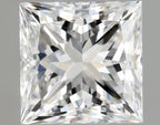 Diamante Naturale Taglio Princess 1ct VG/EX E VVS1 - GIA - 5.34x5.32x4.04mm