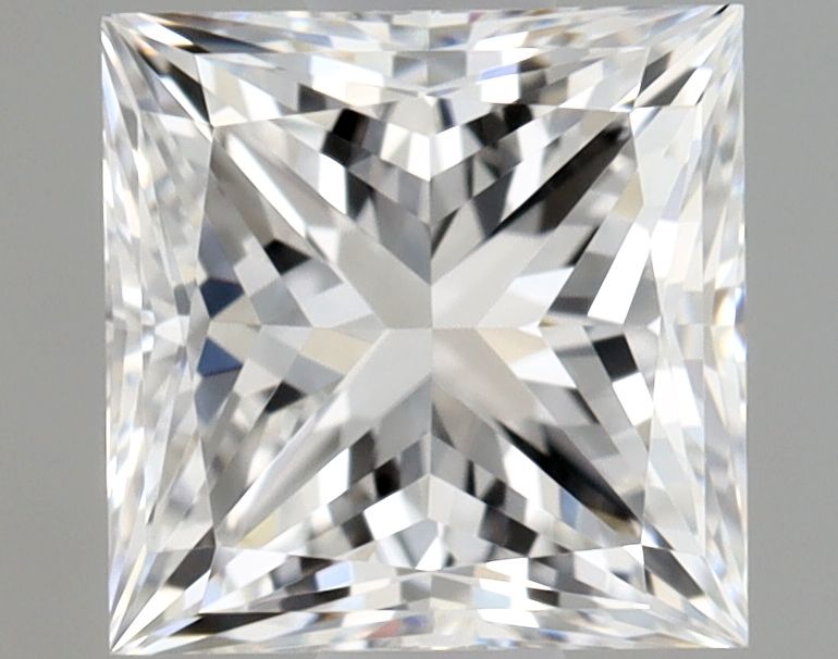 Diamante Naturale Taglio Princess 1ct VG/EX E VVS1 - GIA - 5.34x5.32x4.04mm