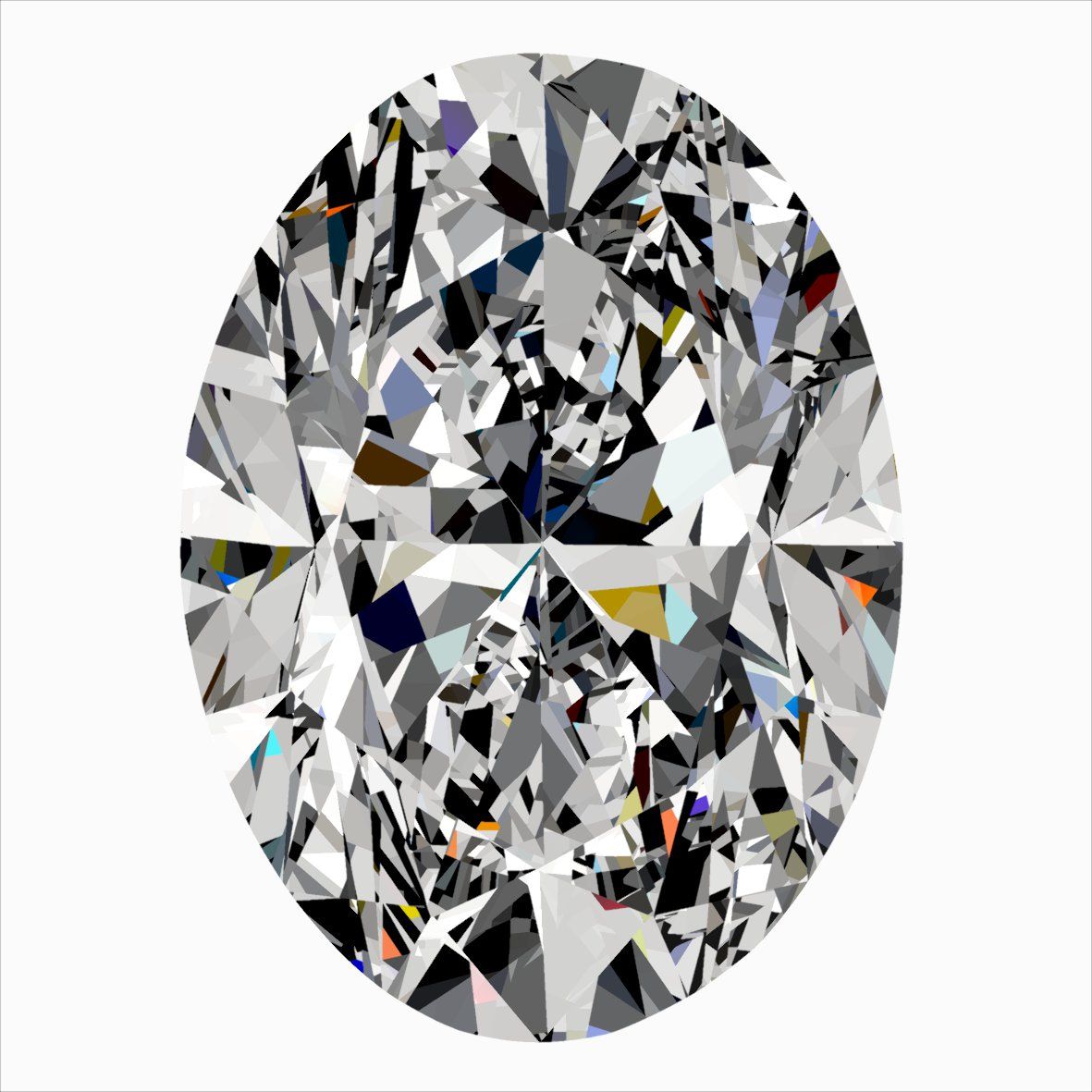 Diamante Naturale Taglio Ovale 0.3ct EX/EX H VS1 - IGI - 5.05x3.69x2.44mm