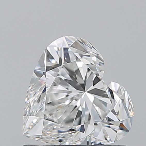 Diamante Naturale Taglio Cuore 1.01ct EX/EX F VS1 - GIA - 6.21x6.64x4.18mm