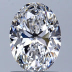 Diamante Naturale Taglio Ovale 0.9ct EX/EX D VVS2 - GIA - 7.51x5.39x3.41mm