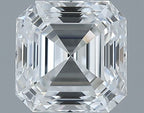 Diamante Naturale Taglio Asscher 0.5ct VG/EX F VVS2 - GIA - 4.4x4.38x2.97mm