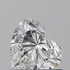 Diamante Naturale Taglio Cuore 0.7ct EX/EX G VVS2 - GIA - 5.45x6.18x3.68mm