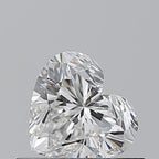 Diamante Naturale Taglio Cuore 0.5ct EX/VG F VS1 - GIA - 4.9x5.43x3.23mm