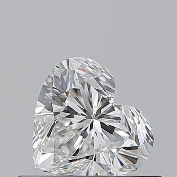Diamante Naturale Taglio Cuore 0.5ct EX/VG F VS1 - GIA - 4.9x5.43x3.23mm