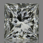 Diamante Naturale Taglio Princess 0.5ct VG/EX J VS1 - GIA - 4.5x4.34x3.17mm