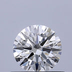 Diamante Naturale Taglio Brillante 0.5ct 3EX F VVS1 - GIA - 5.11x5.15x3.12mm
