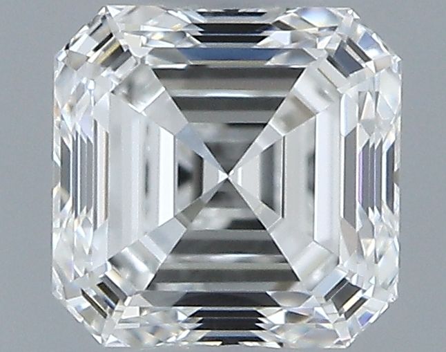 Diamante Naturale Taglio Asscher 0.51ct EX/EX F VVS2 - GIA - 4.38x4.29x2.93mm