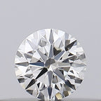Diamante Taglio Brillante 0.18ct EX/VG/EX I VVS1 - GIA - 3.58x3.62x2.23mm