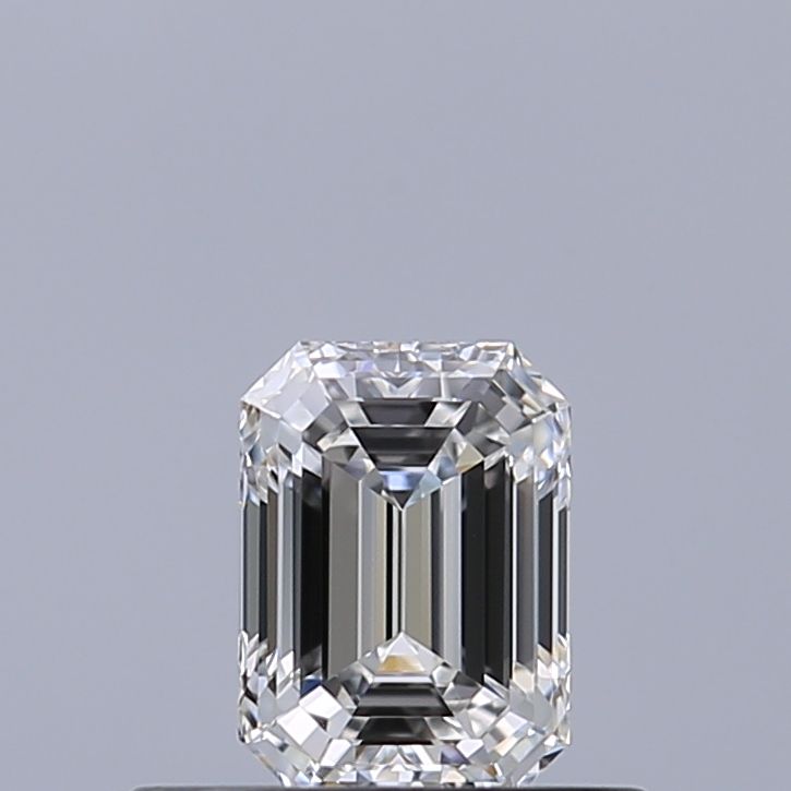 Diamante Naturale Taglio Smeraldo 0.42ct VG/EX E IF - GIA - 5.04x3.64x2.46mm
