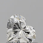 Diamante Naturale Taglio Cuore 0.5ct VG/VG F IF - GIA - 4.79x5.57x3.34mm