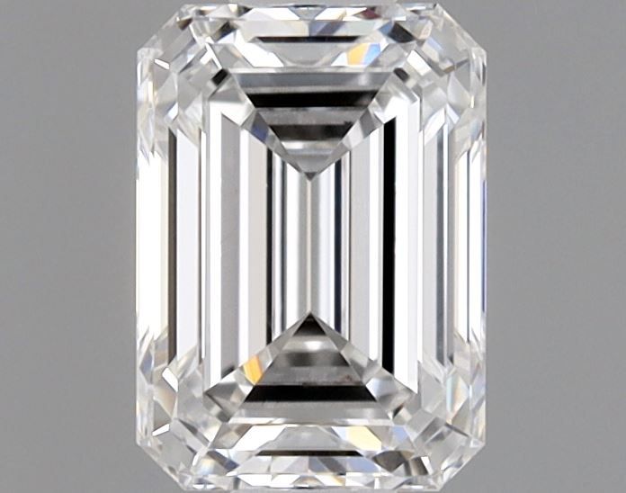 Diamante Naturale Taglio Smeraldo 0.6ct EX/EX E VVS2 - GIA - 5.58x3.99x2.71mm