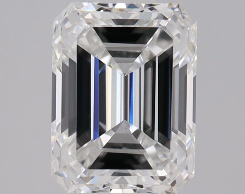 Diamante Naturale Taglio Smeraldo 0.62ct VG/EX E IF - GIA - 5.55x4.21x2.83mm