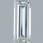 Diamante Naturale Taglio Baguette 0.91ct EX/EX E IF - GIA - 9.12x3.79x2.45mm
