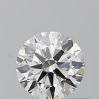 Diamante Naturale Taglio Brillante 0.5ct EX/EX/VG G VVS1 - GIA - 5.09x5.05x3.1mm