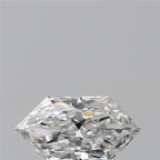 Diamante Naturale Taglio Esagonale 0.4ct VG/EX E VS1 - GIA - 7.07x3.71x2.32mm